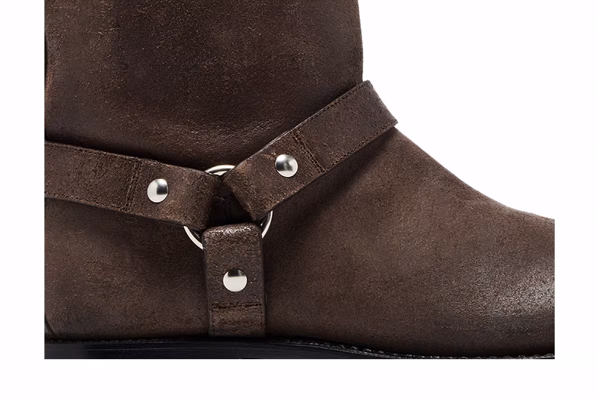Loewe Campo Biker Boot Dark Brown, view 3