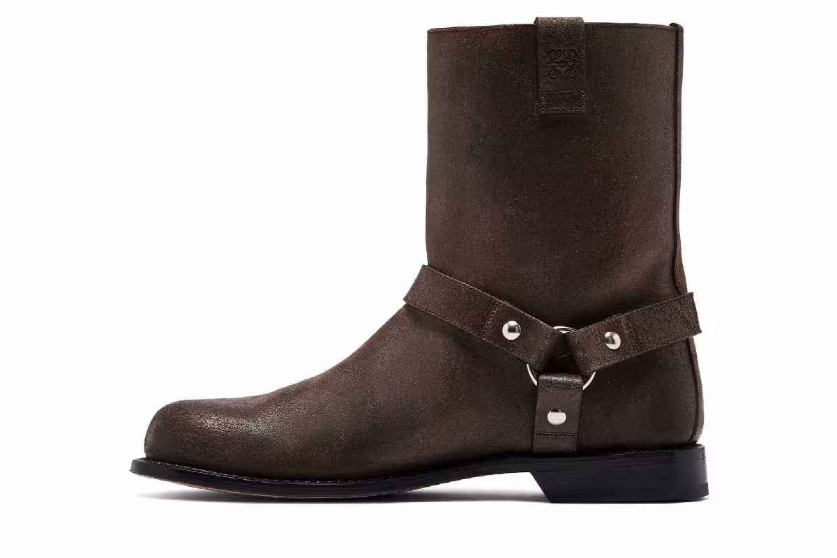 Loewe Campo Biker Boot Dark Brown, view 4