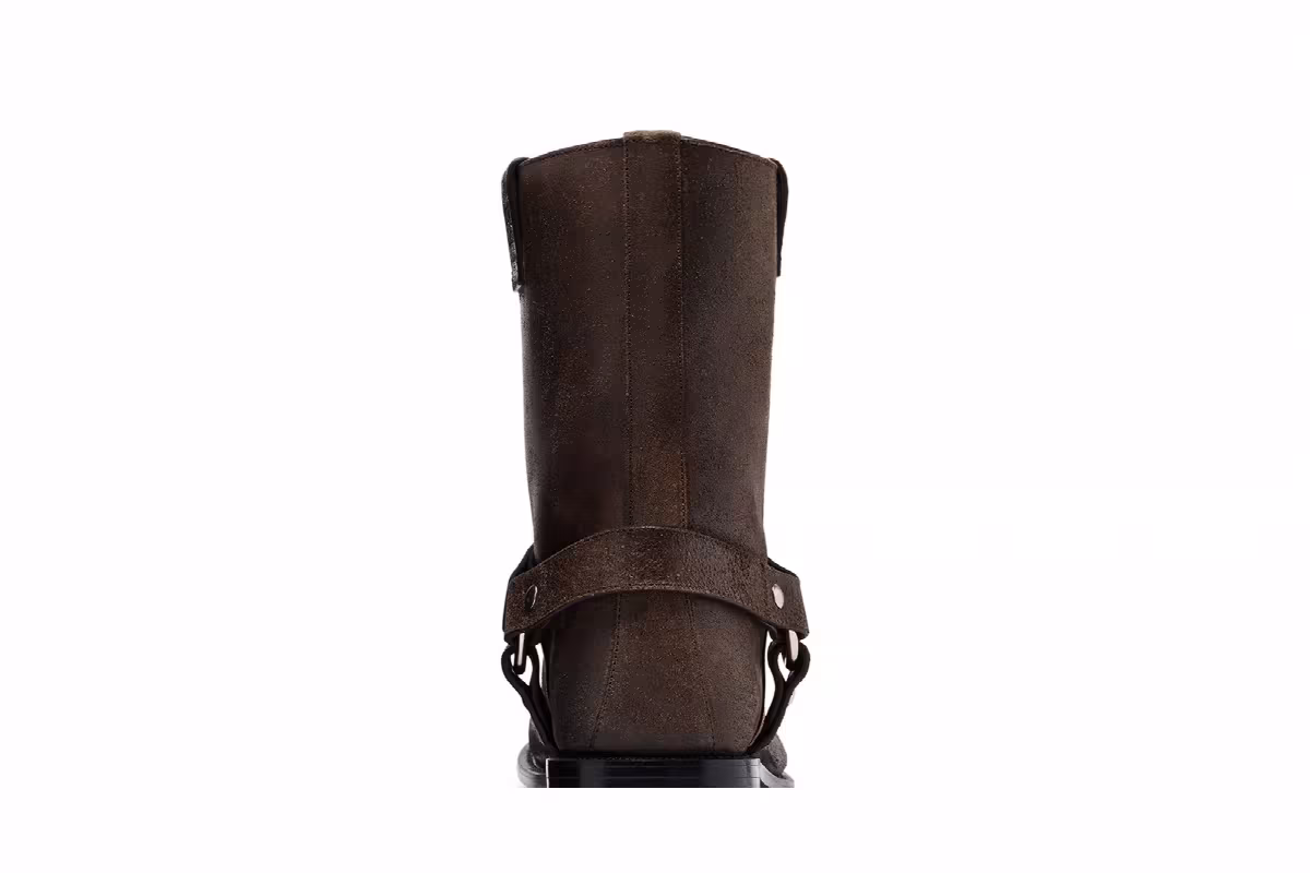 Loewe Campo Biker Boot Dark Brown, view 8