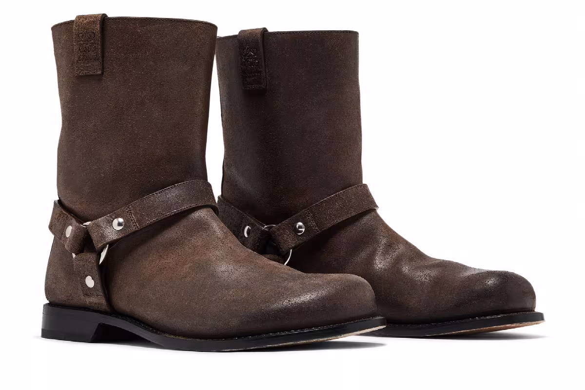 Loewe Campo Biker Boot Dark Brown, view 9