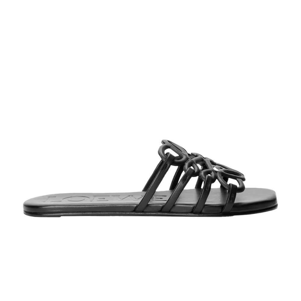 Loewe Women's Petal Anagram Slide Black