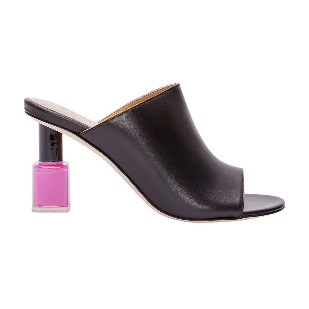 Loewe Women's Nail Polish Mule Black
