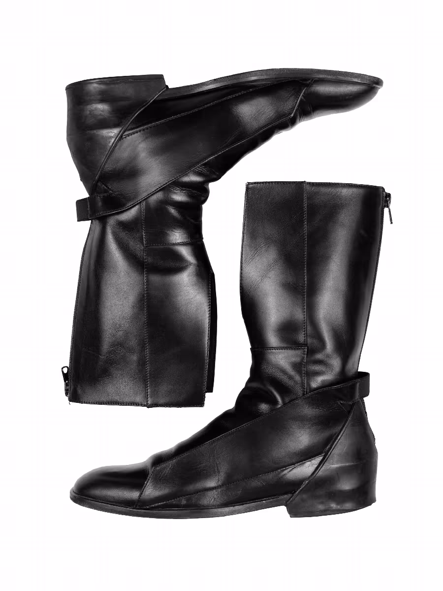 Pre-Owned Raf Simons Spoiler Boots Black, view 3