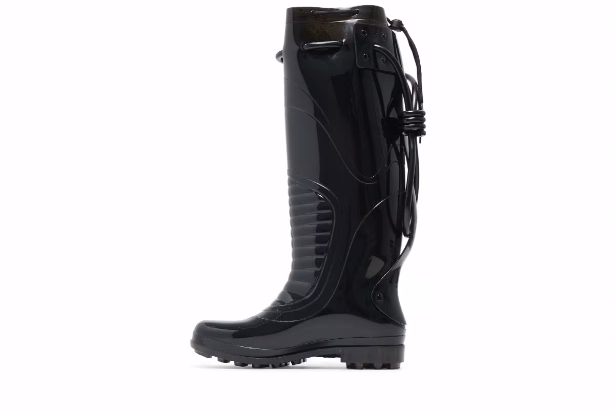 Raf Simons Future Wellington Boots Black, view 4
