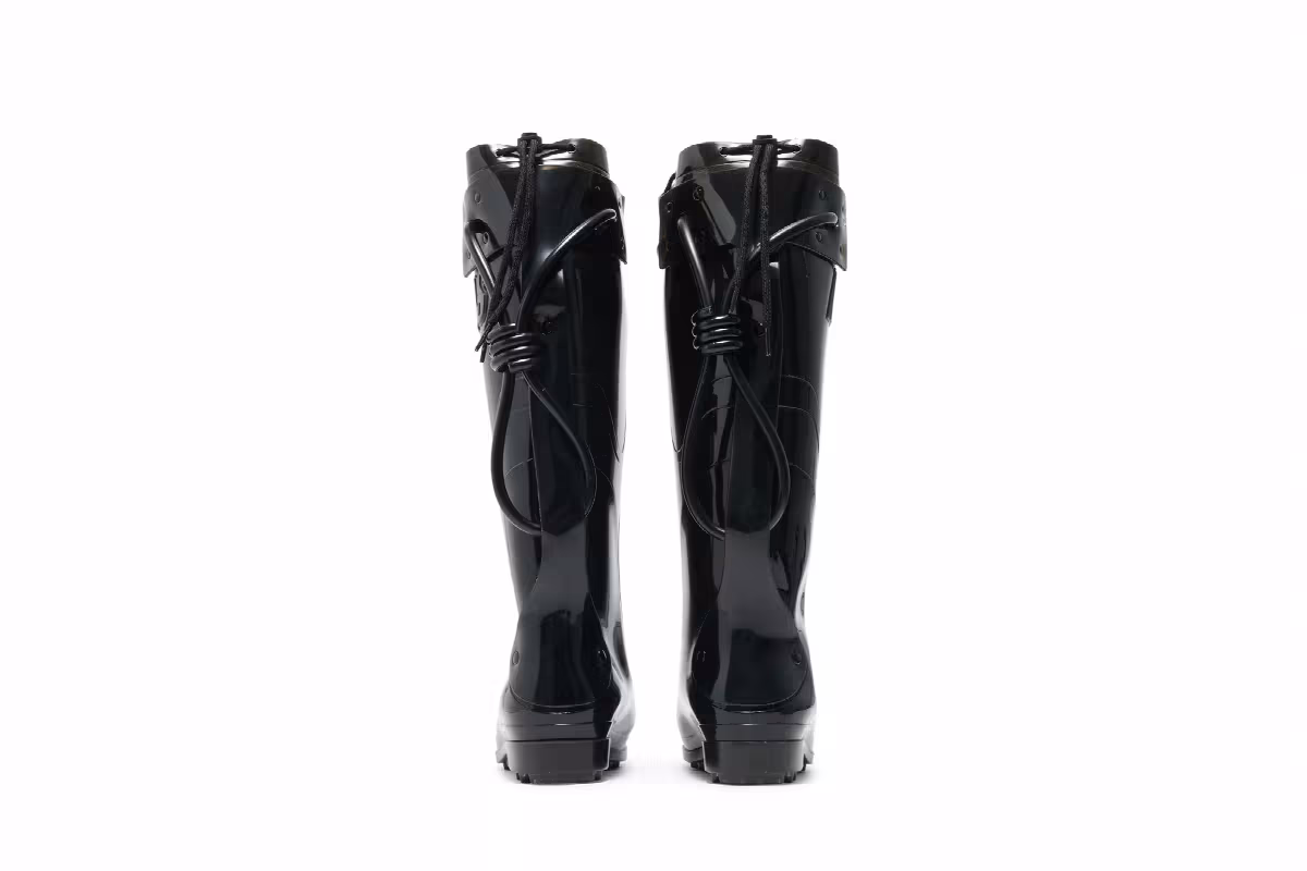 Raf Simons Future Wellington Boots Black, view 7