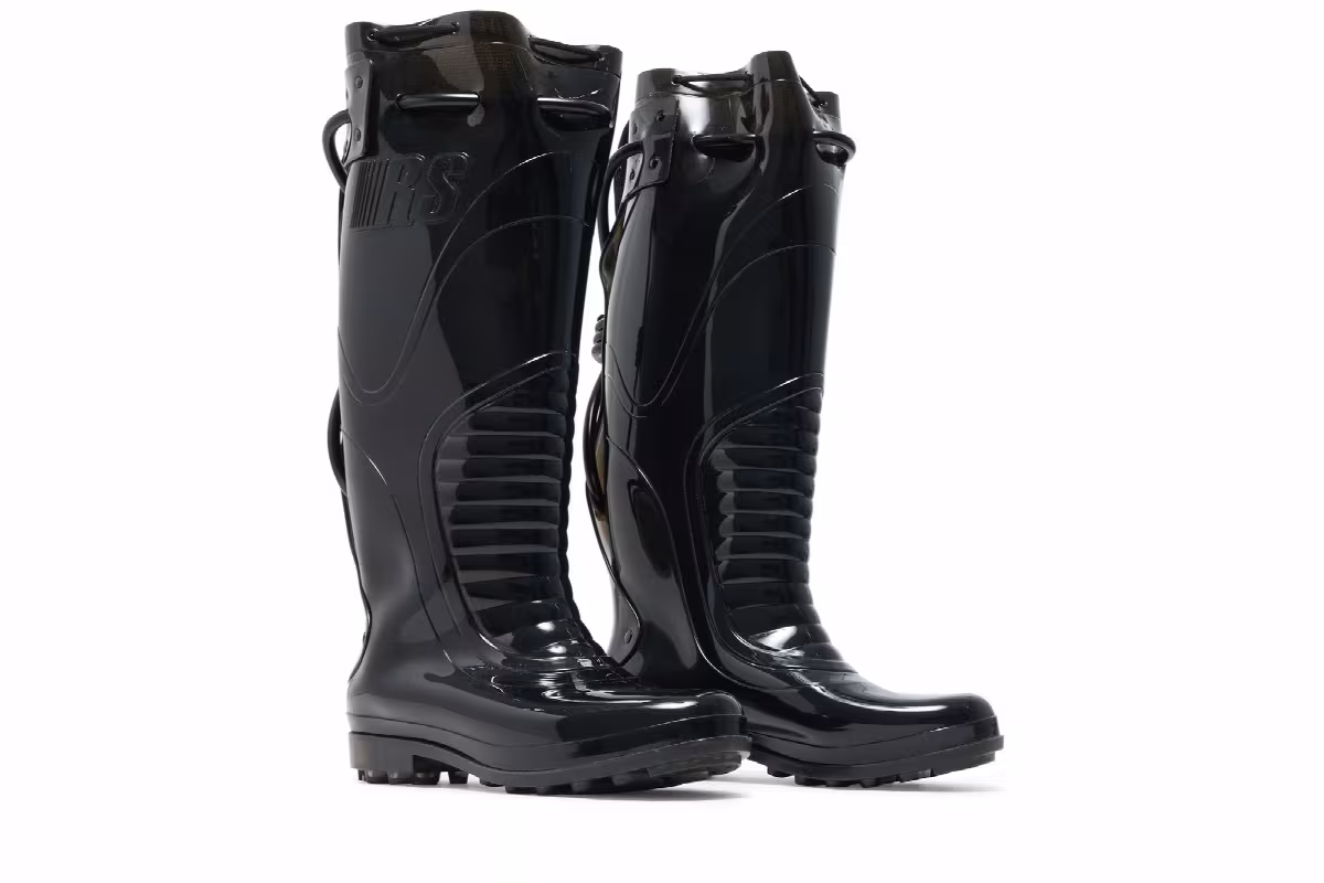 Raf Simons Future Wellington Boots Black, view 9