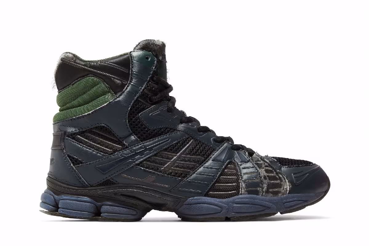 Raf Simons Tech Running Sneaker Black, view 2