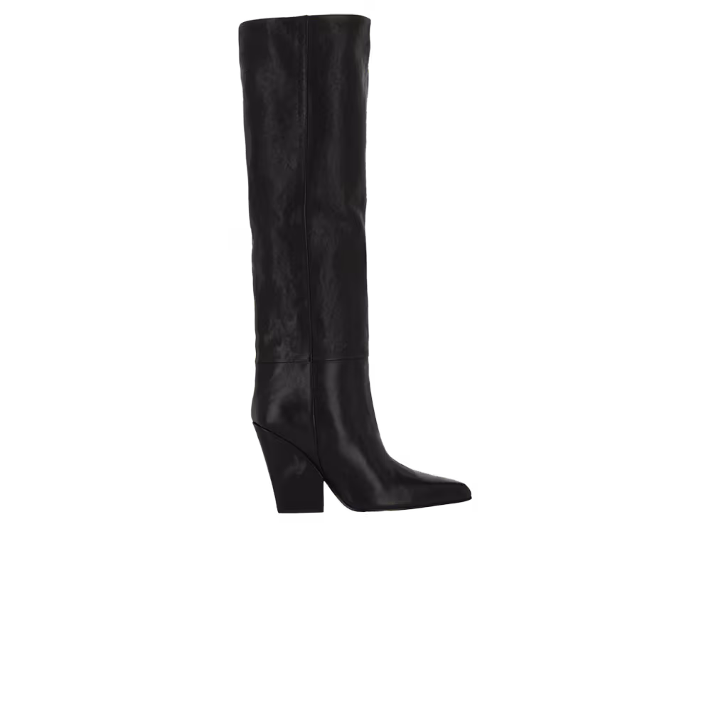 Paris Texas Women's Jane Leather Knee High Boot Black