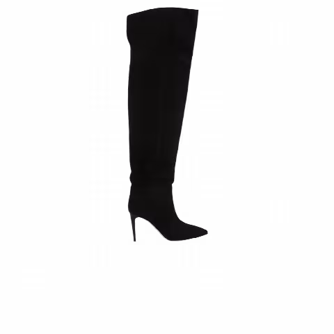 Paris Texas Wmns Over The Knee Suede Boot 'Black'