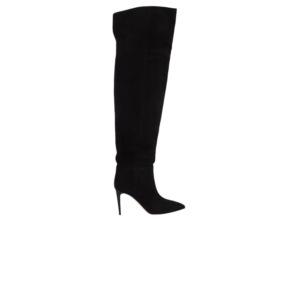 Paris Texas Women's Over The Knee Suede Boot Black