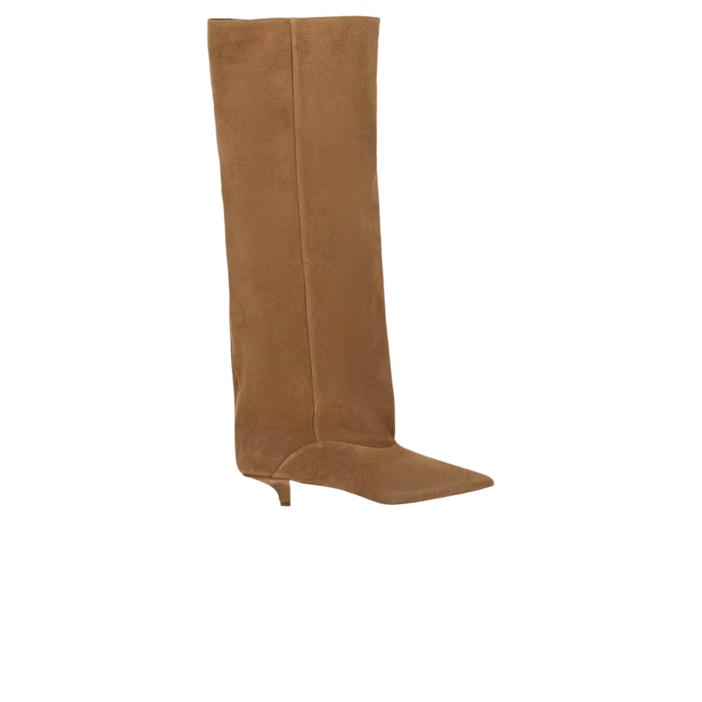 Paris Texas Women's Ines Suede Knee High Boot Brown