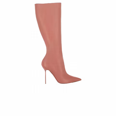 Paris Texas Wmns Lidia Leather Knee High Boot 'Pink'