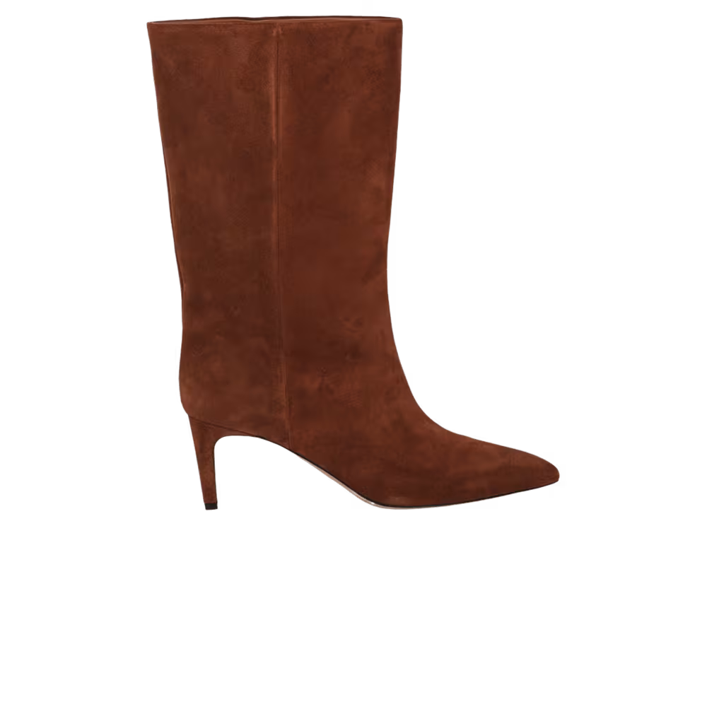 Paris Texas Women's Mid Calf Suede Boot Brown