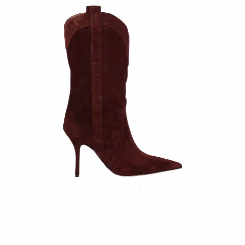 Paris Texas Wmns Paloma MidC alf Suede Boot 'Brown'
