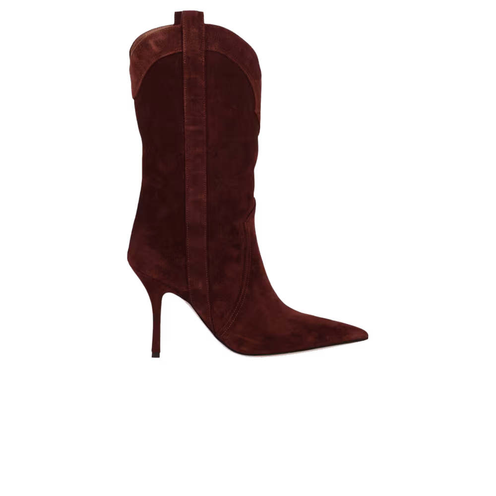 Paris Texas Women's Paloma MidC alf Suede Boot Brown
