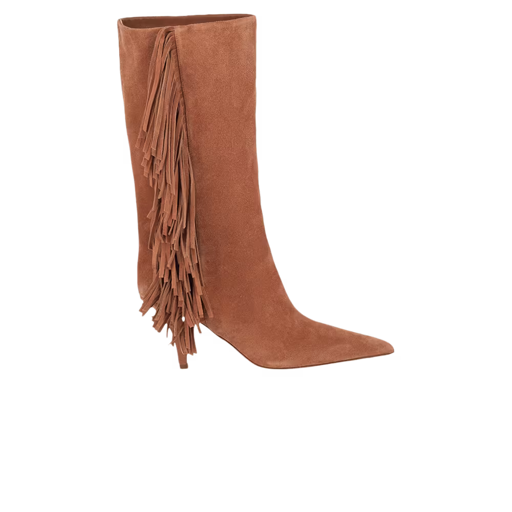 Paris Texas Women's Jessie Mid Calf Suede Boot Terracotta