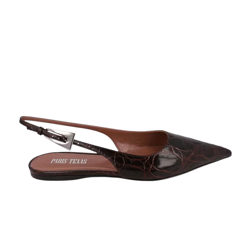 Paris Texas Women's Jessica Slingback Flat Maroon