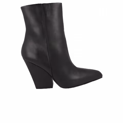 Paris Texas Wmns Jane Leather Ankle Bootie 'Black'