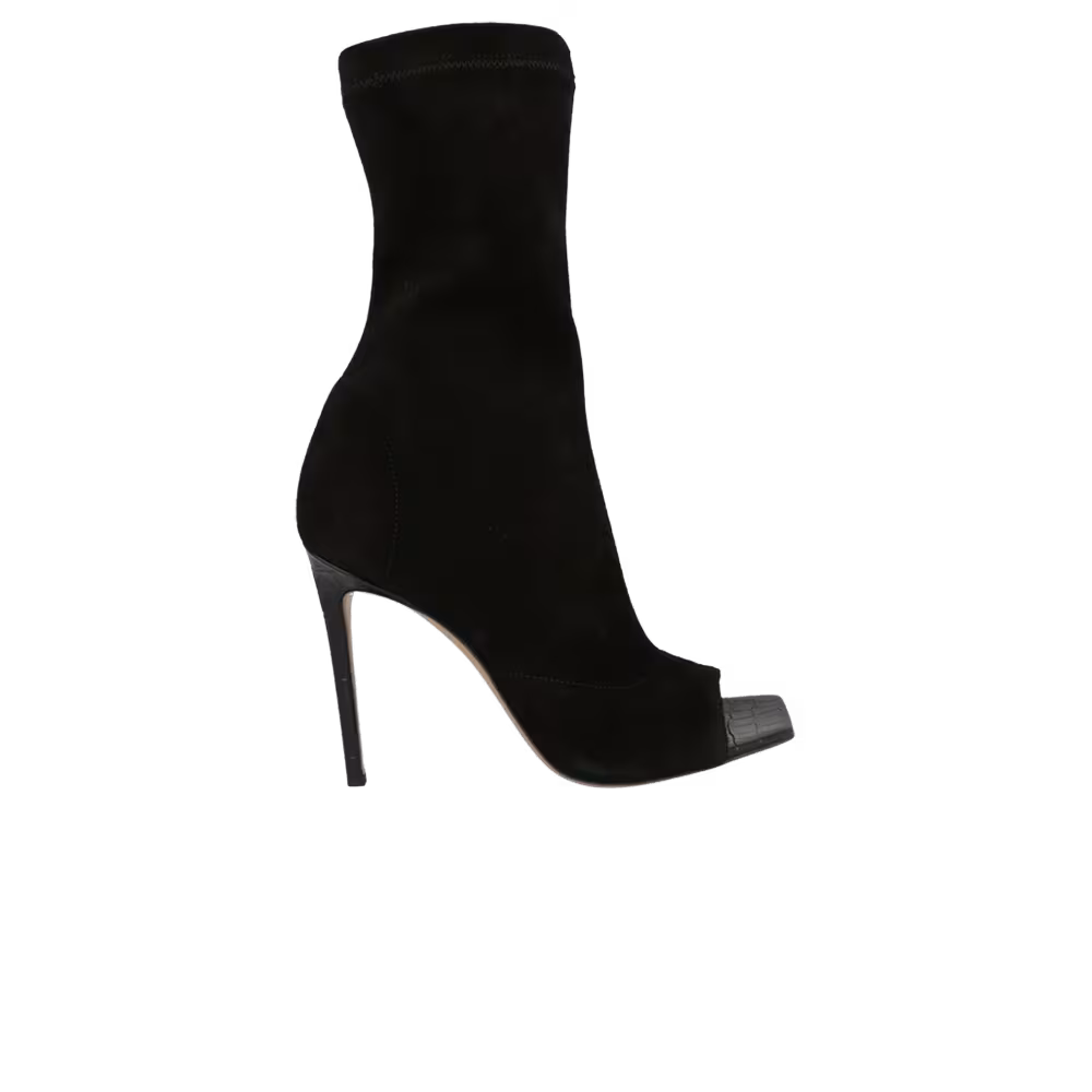 Paris Texas Women's Amanda Suede Bootie Off Black