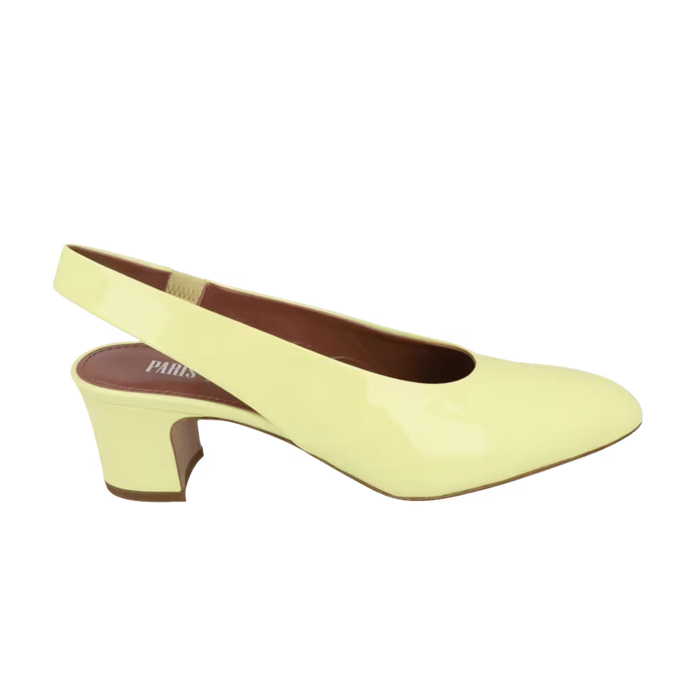 Paris Texas Women's Lavinia Patent Slingback Pump Yellow