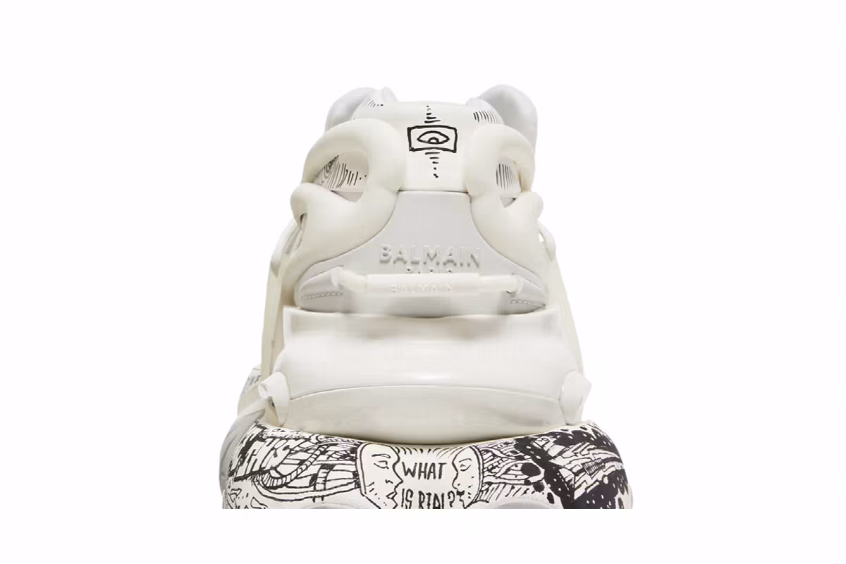 Hand Painted Tito & Mulk x Balmain Unicorn Low Hand Painted, view 8