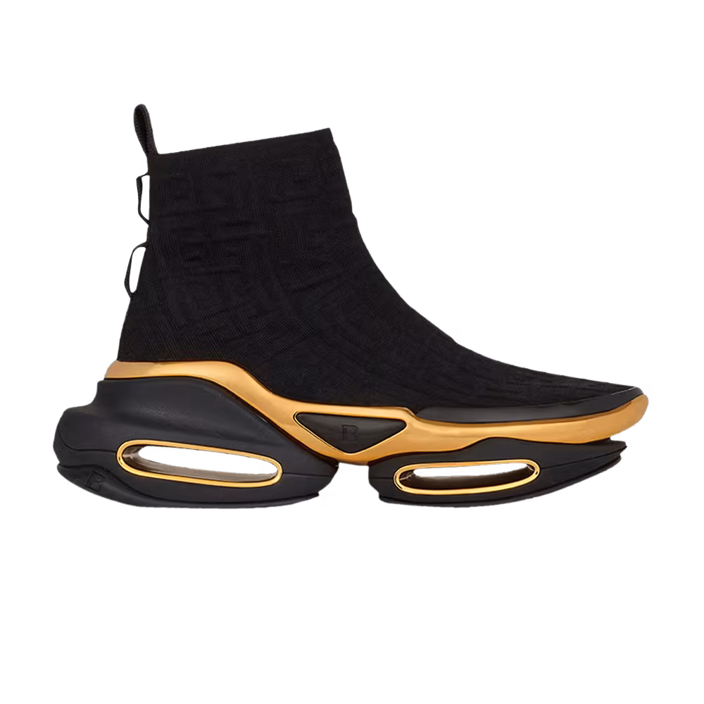 Balmain B-Bold High Monogram - Black Gold