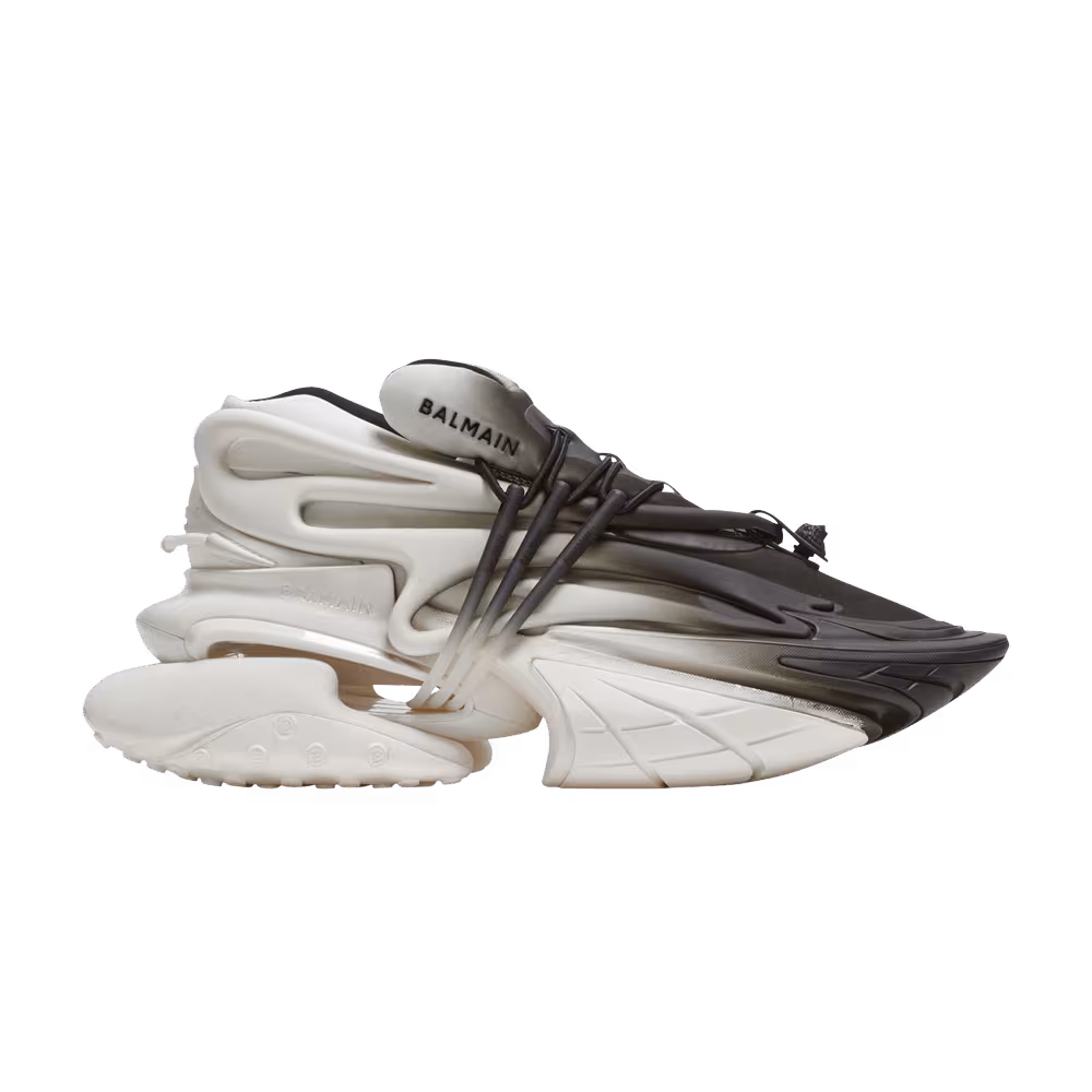 Balmain Unicorn Low White Black Gradient