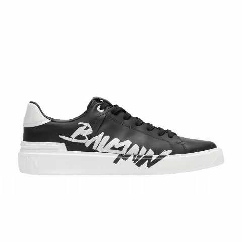 Balmain B-Court 'Printed - Black