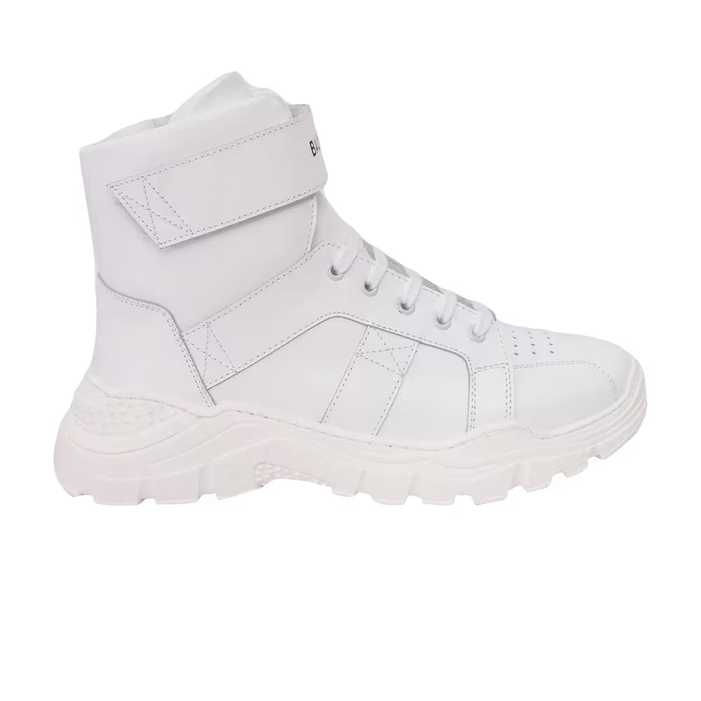 Balmain Chunky Strap Sneaker Kids White