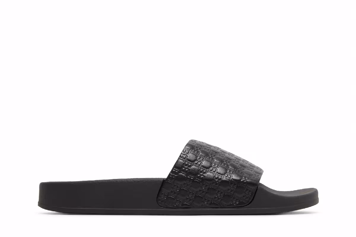 Balmain Calypso Sandal Embossed Monogram - Black, view 2