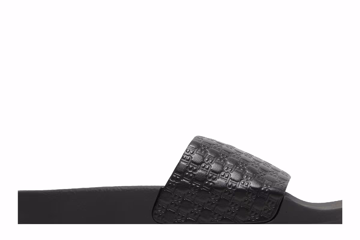 Balmain Calypso Sandal Embossed Monogram - Black, view 3
