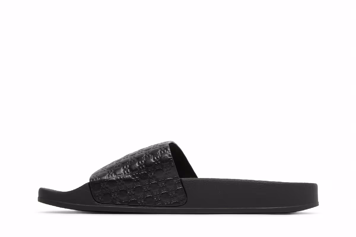 Balmain Calypso Sandal Embossed Monogram - Black, view 4