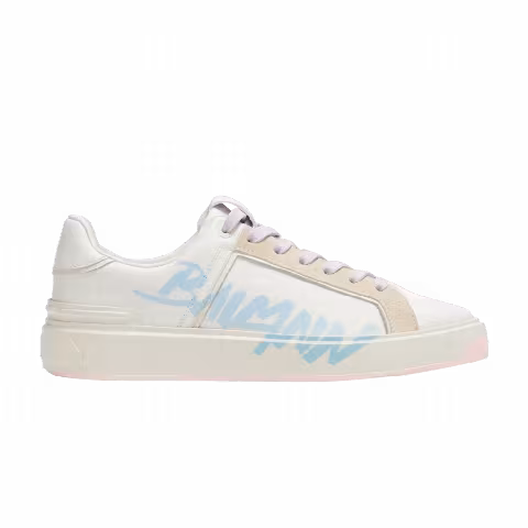 Balmain Wmns B-Court 'Printed - White Light Blue'