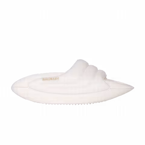 Balmain Wmns B-IT Quilted Leather Mules 'White'
