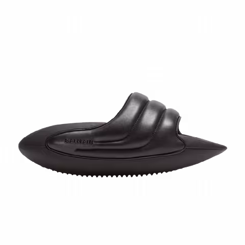 Balmain B-IT Quilted Leather Mules 'Black'