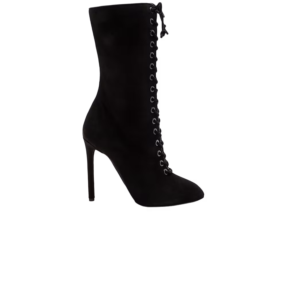 Yeezy Season 3 Women's Lace Up Suede Boot True Onyx