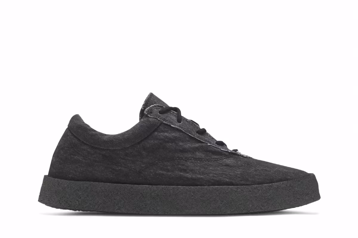 Yeezy Season 6 Washed Canvas Crepe Sneaker Graphite, view 2