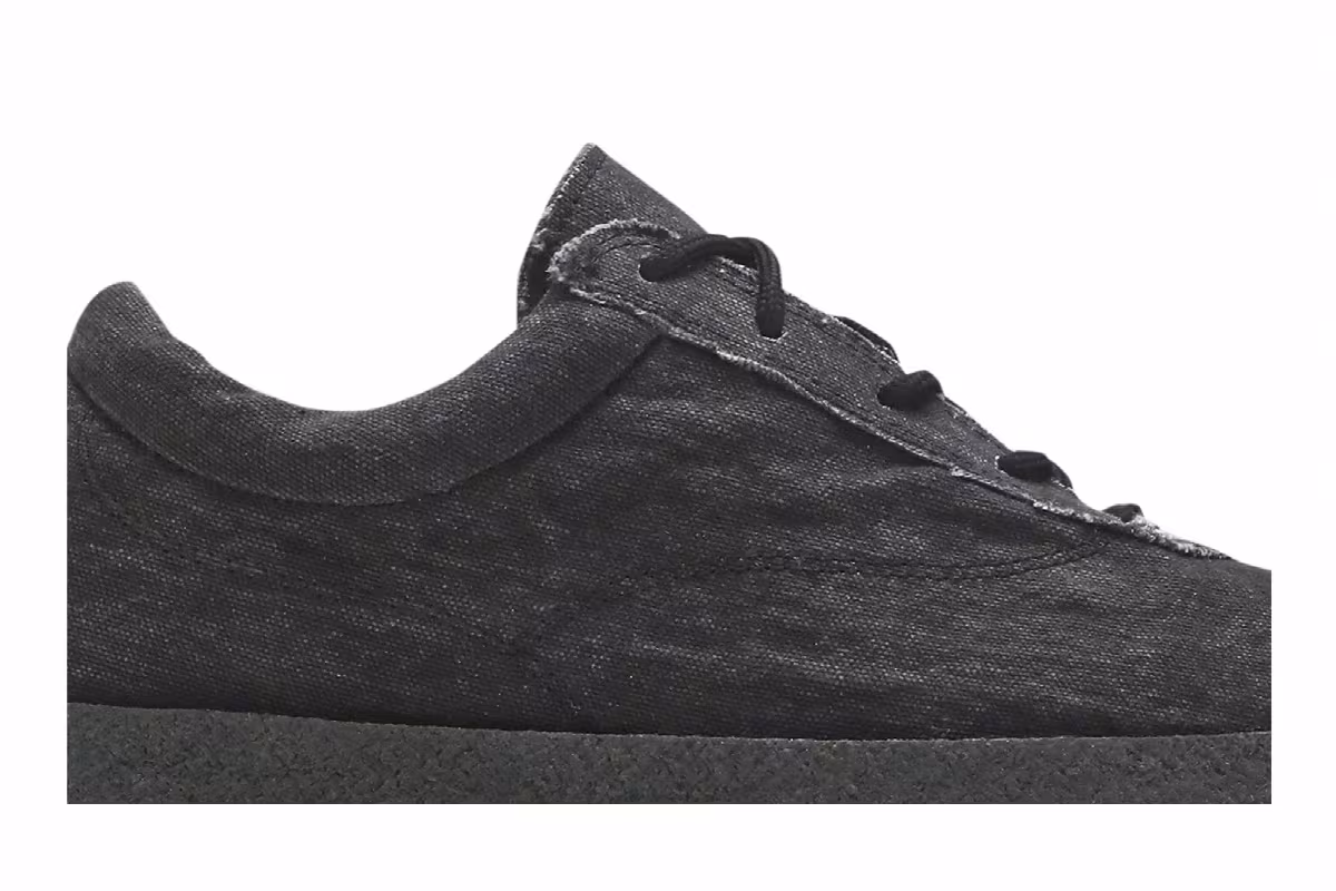 Yeezy Season 6 Washed Canvas Crepe Sneaker Graphite, view 3