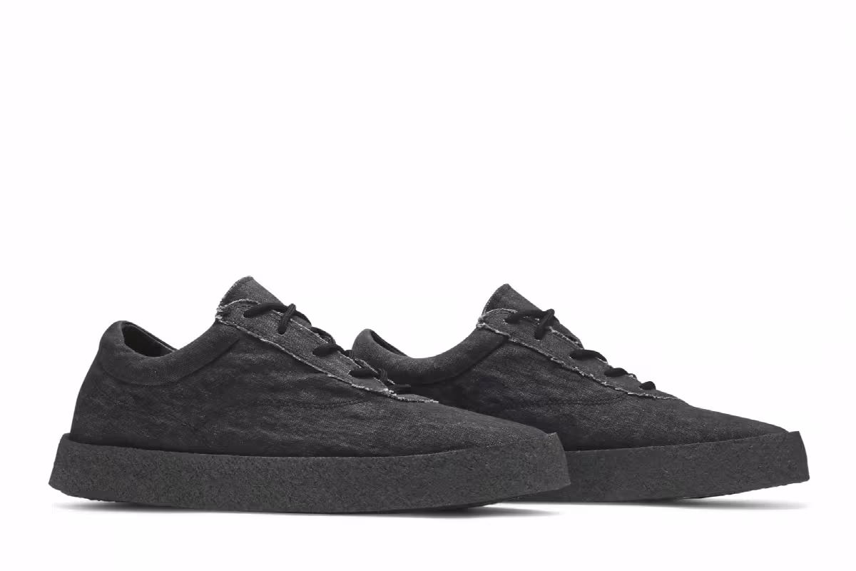 Yeezy Season 6 Washed Canvas Crepe Sneaker Graphite, view 9