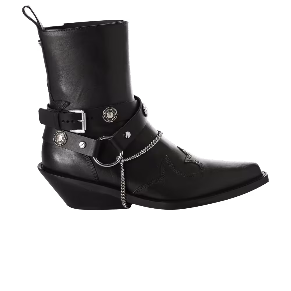 Ann Demeulemeester Anne Demeulemeester Women's Leva Santiags Ankle Boot Black