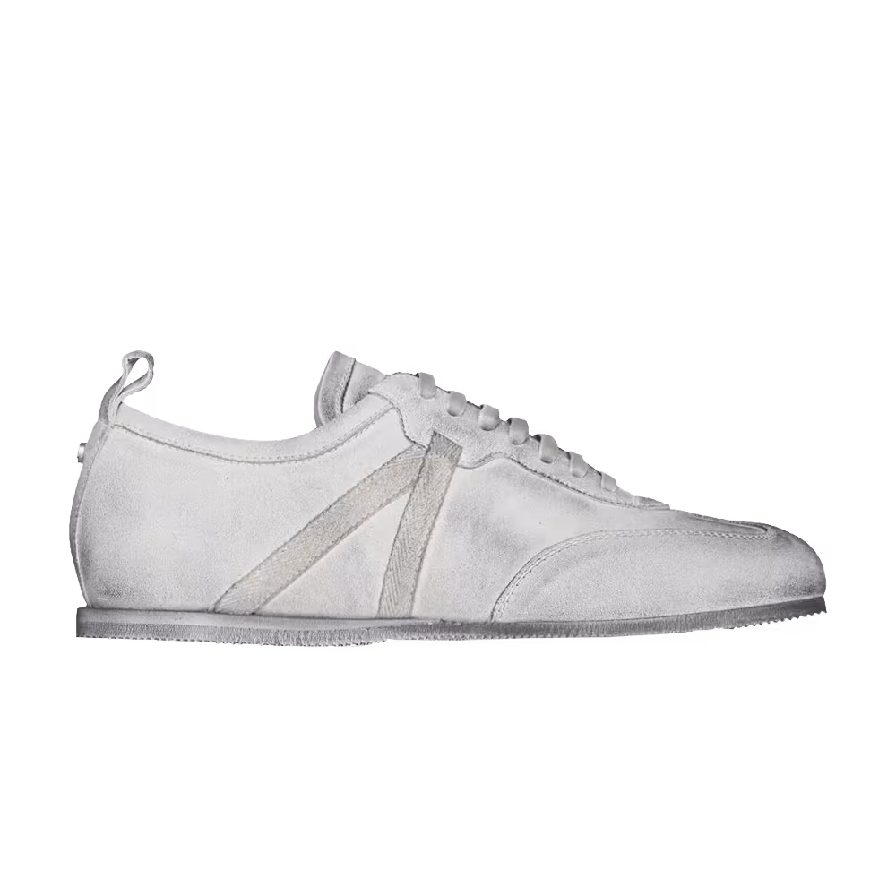 Ann Demeulemeester Siru Low-Top Boxing Sneaker Worn-Effect - Natural White