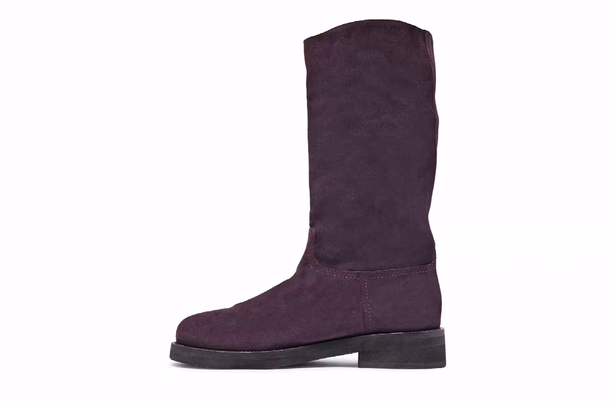 Ann Demeulemeester Women's Riding Boot Dark Purple, view 4