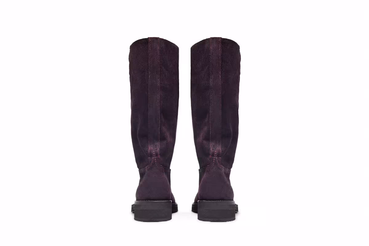 Ann Demeulemeester Women's Riding Boot Dark Purple, view 7