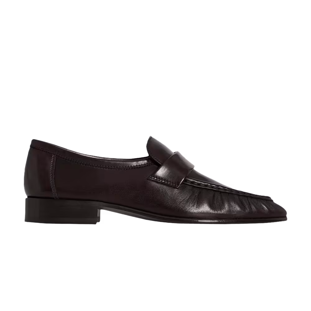 The Row Women's Soft Loafer Dark Brown