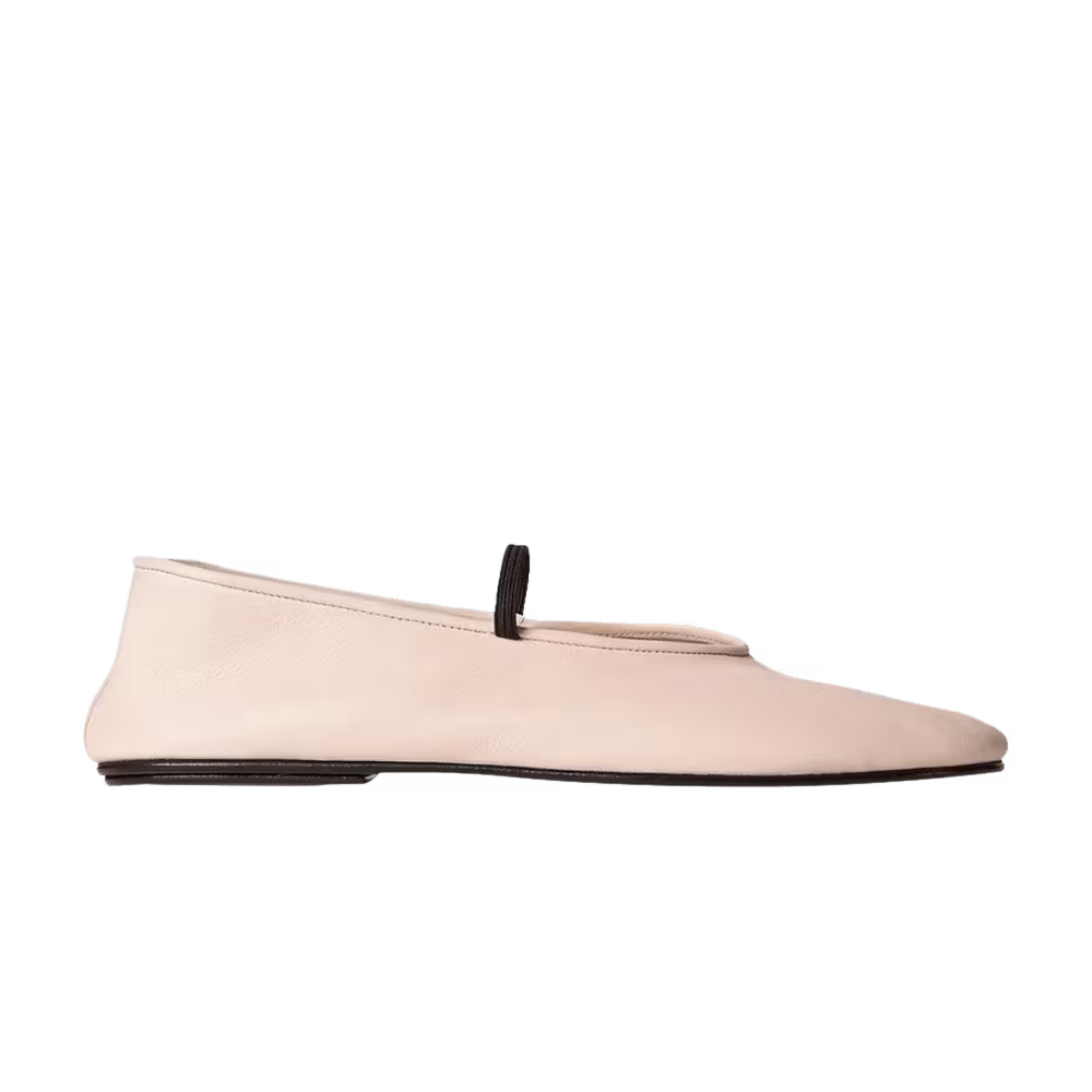 The Row Women's Elastic Ballet Flat Milk