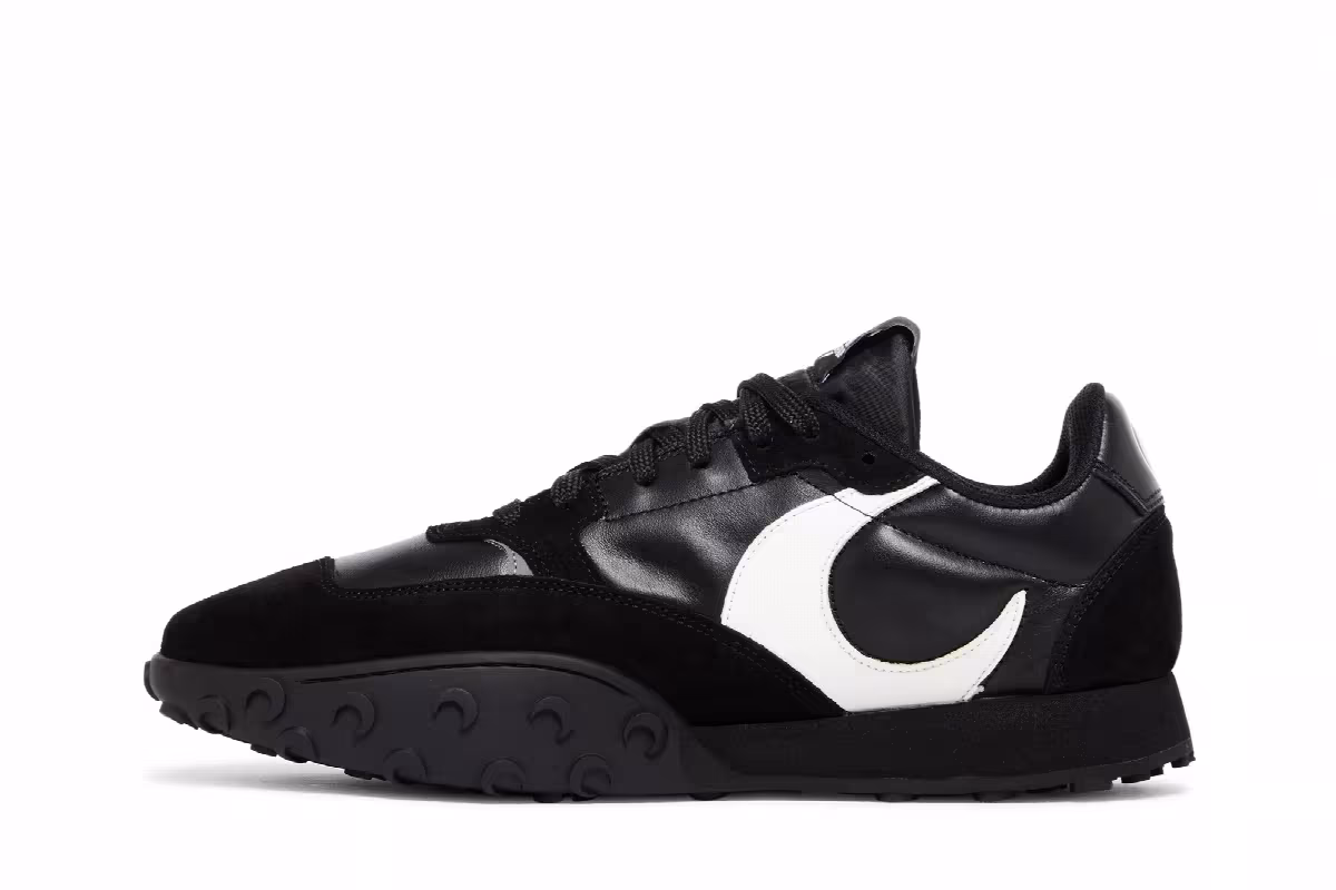 Marine Serre Moonwalk Sneaker Black, view 4