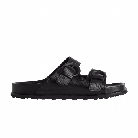 Marine Serre Ground Sandal 'Black Embossed'