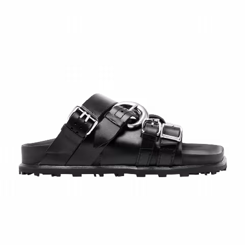 Marine Serre Wmns Vegetable Tanned MS Strap Sandal 'Black'