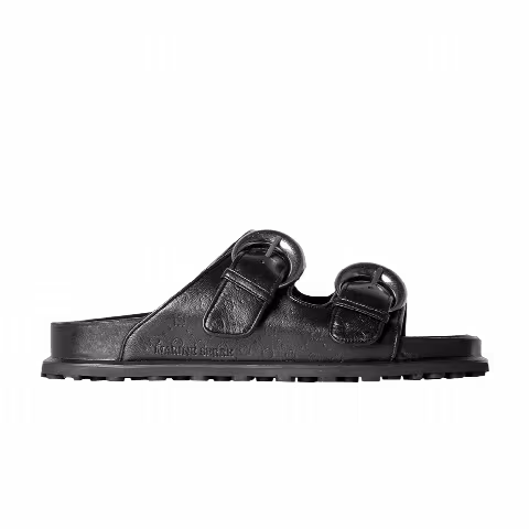 Marine Serre Ground Sandal 'Black Embossed'