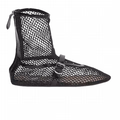 Alaïa Wmns Fishnet High Ballet Flat 'Black'